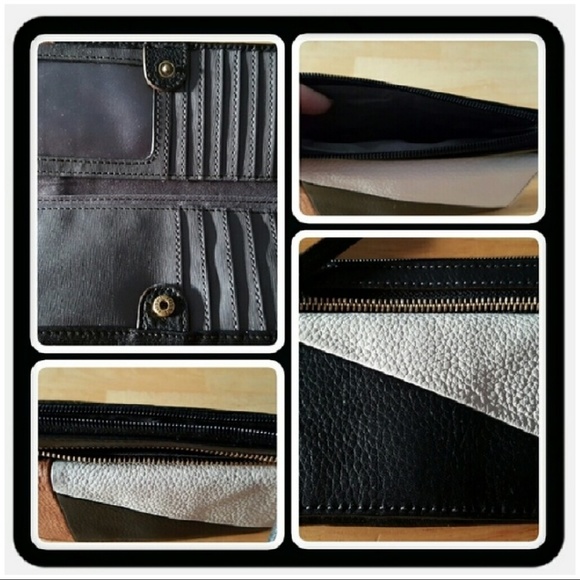 NWOT Genuine Leather Fossil Karli Clutch - Picture 2 of 7